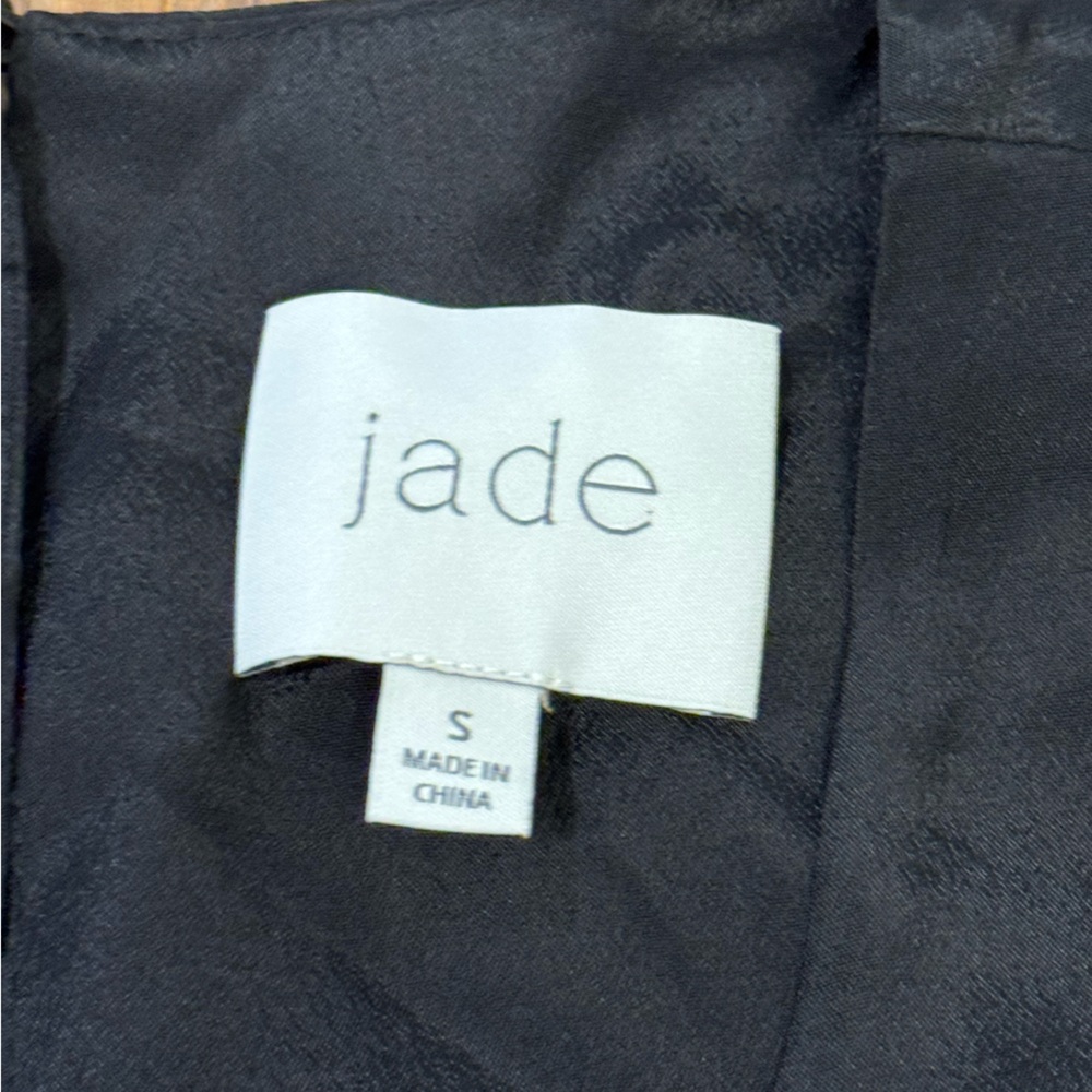 JADE BY JOHNNY WAS TATIANNA BLACK  KALEIDOSCOPE SILK MAXI DRESS SIZE S - Picture 7 of 11
